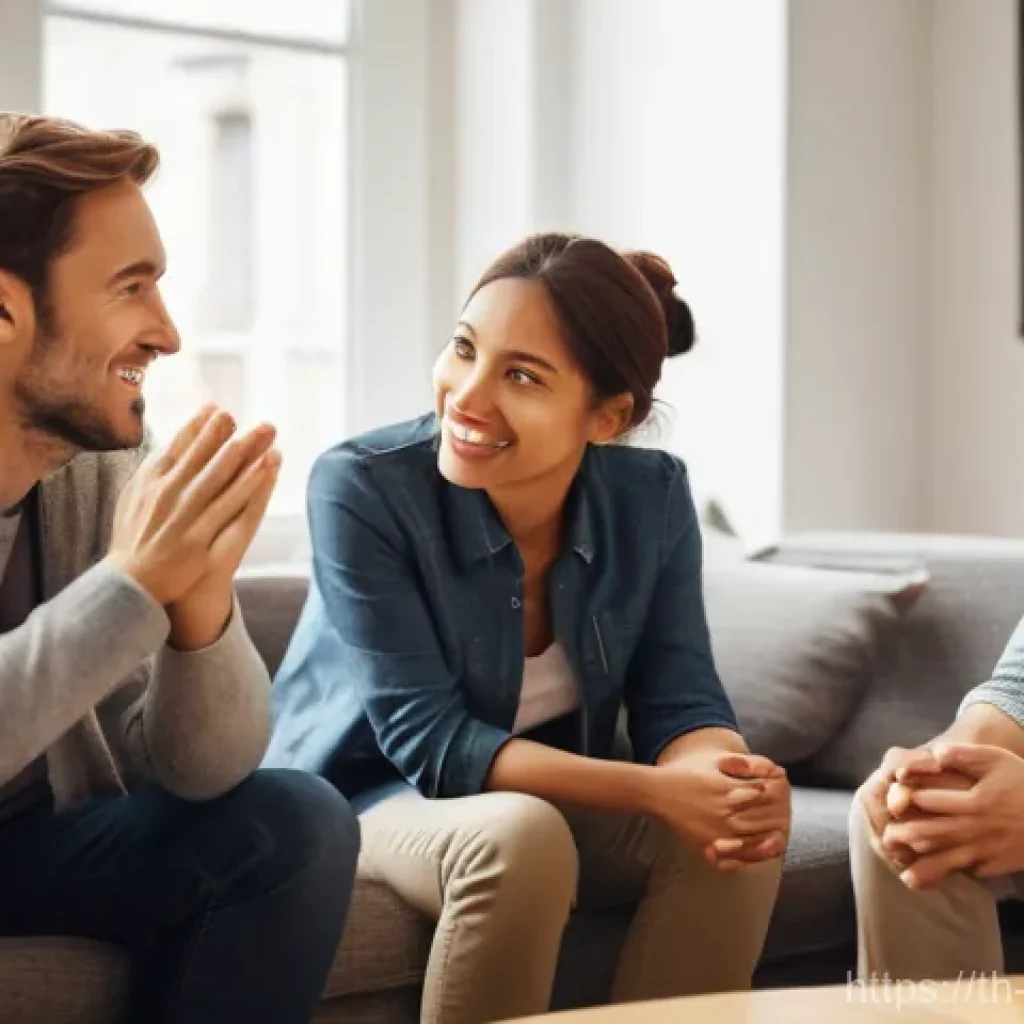 비폭력 커뮤니케이션과 감정 표현 - "The Art of Active Listening"**
    "A diverse group of adults (2-3 people) engaged in a heartfelt c...